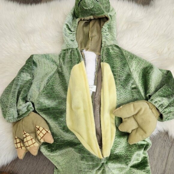 Green Dragon/Dinosaur Plush Toddler Halloween Costume Size 2-3 Yrs - Picture 3 of 14